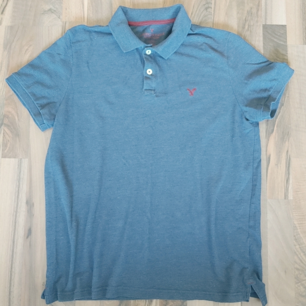 American Eagle Mens Polo Large